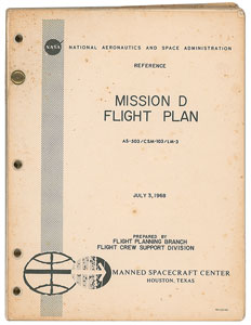 Lot #8386  Apollo 8 Flight Plan