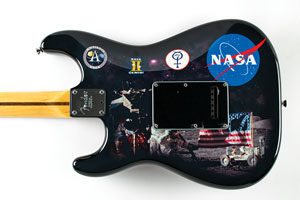 Lot #8365  Astronaut Signed Fender Guitar by Chip Ellis - Image 3