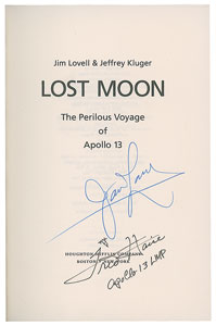 Lot #8463 James Lovell and Fred Haise Signed Book - Image 2