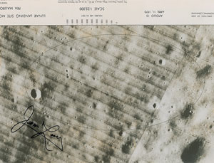 Lot #8285  Apollo 13 Flown Landing Site Map