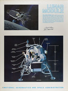 Lot #2376 Fred Haise Signed Poster - Image 1