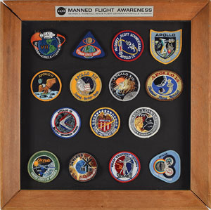 Lot #8514  Apollo Mission Patch Display