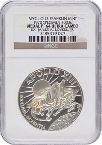 Lot #8312 James Lovell's Apollo 13 Franklin Mint