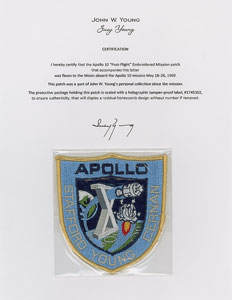 Lot #8159 John Young's Apollo 10 Flown 'Post-Flight' Patch
