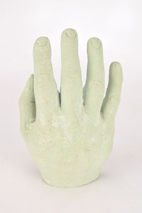 Lot #8235 Neil Armstrong Plaster Hand Mold
