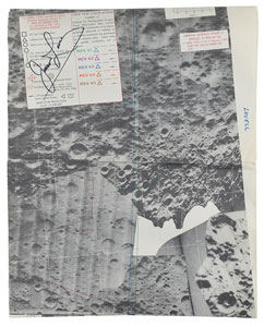Lot #8311 James Lovell's Apollo 13 Flown Orbital Science Chart - Image 1