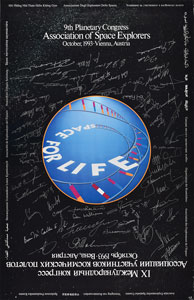 Lot #8695  ASE 9th Planetary Congress Multi-signed Poster