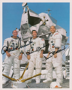 Lot #8424  Apollo 12 Signed Photograph