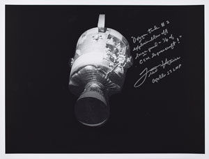 Lot #8458 Fred Haise Signed Photograph