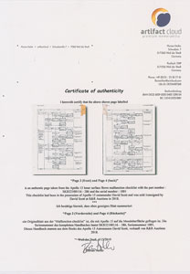 Lot #8331 Dave Scott's Apollo 15 Flown Checklist Page - Image 3