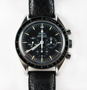 Lot #8550 Nikolai Budarin's Flown Omega Speedmaster Watch