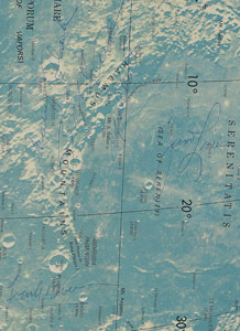 Lot #8146  Apollo 8 Signed Moon Map - Image 2