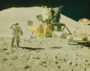 Lot #8486  Apollo 15 Signed Photograph - Image 2