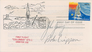 Lot #8625  STS-1 Signed Cover