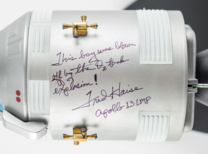 Lot #8253  Apollo Model Signed by Fred Haise - Image 3