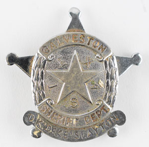 Lot #8044 Deke Slayton's Honorary Sheriff's Badge