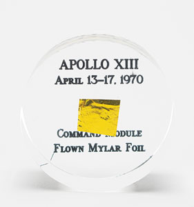 Lot #8262  Apollo 13 Flown Kapton Foil