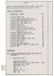 Lot #8064  Gemini 5 Flown Checklist Page - Image 2