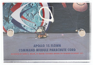 Lot #8324  Apollo 15 Flown Parachute Cord