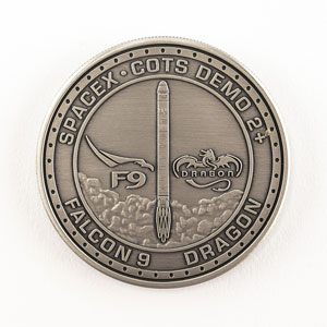 Lot #8680  SpaceX COTS Demo Flight 2 Coin