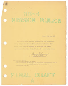 Lot #8058  Mercury Mission Rules Manuals - Image 5