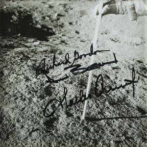 Lot #8248  Apollo 12 Crew Signed Photograph - Image 2