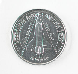 Lot #513  Approach and Landing Test Medallion and Certificate - Image 1