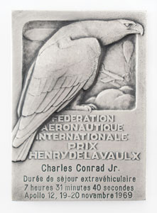 Lot #8432 Charles Conrad's Federation Aeronautique Internationale Medallion - Image 2