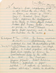 Lot #8372 Wernher von Braun Handwritten Manuscript - Image 3