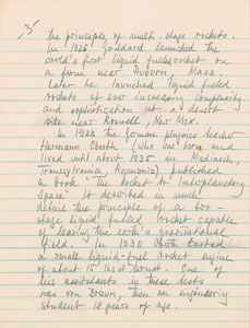 Lot #8372 Wernher von Braun Handwritten Manuscript - Image 4