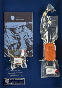 Lot #8216  Space Food Signed by Fred Haise