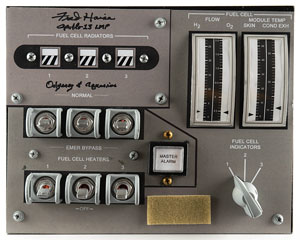Lot #8307 Fred Haise Signed Command Module Instrument Panel Model - Image 1