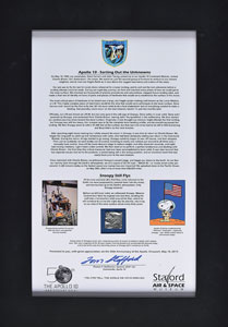 Lot #8394  Apollo 10 Kapton Foil Display Signed by Tom Stafford - Image 2