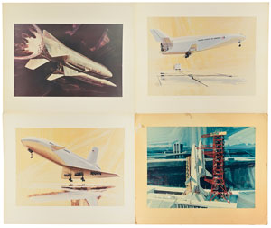 Lot #8613  Space Shuttle Group of (23) Early Conceptual Photographs - Image 3