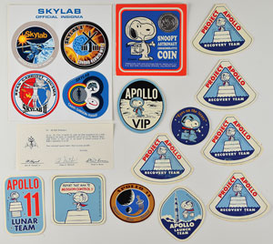 Lot #8378  Project Apollo Snoopy Stickers