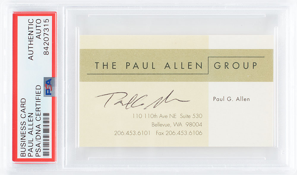 Lot #453 Paul Allen