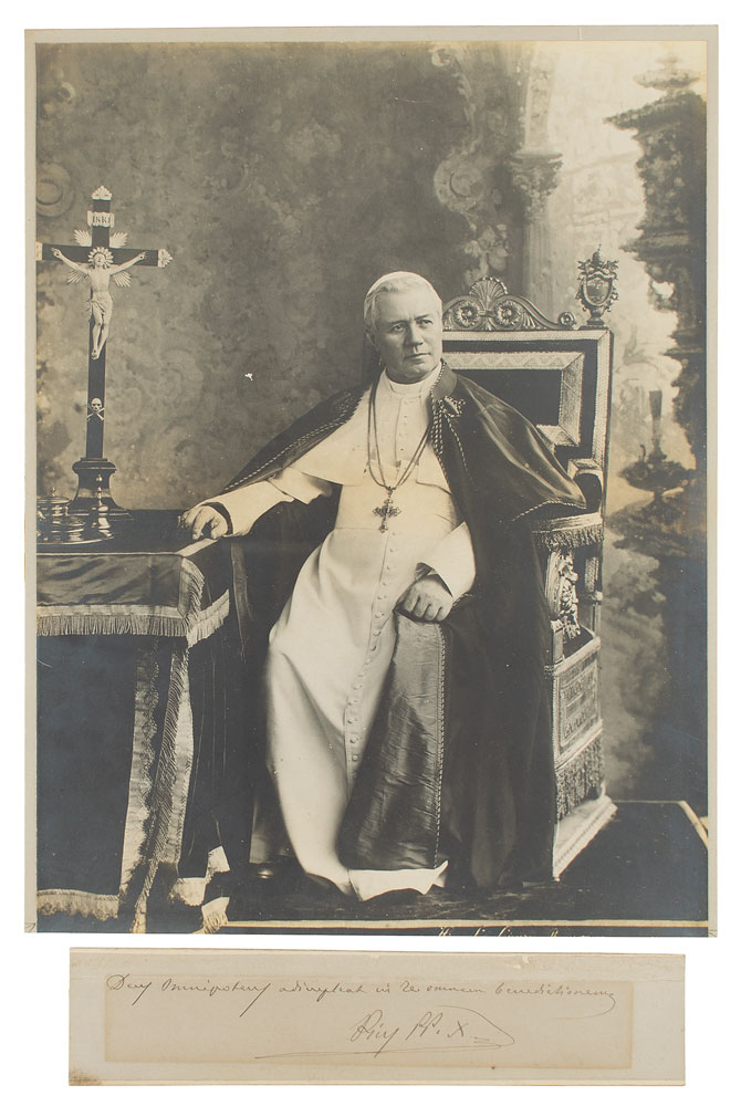 Lot #282  Pope Pius X