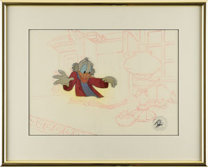 Lot #691 Scrooge McDuck production cel from Mickey's Christmas Carol - Image 2