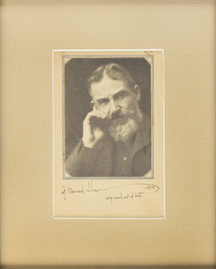 Lot #719 George Bernard Shaw