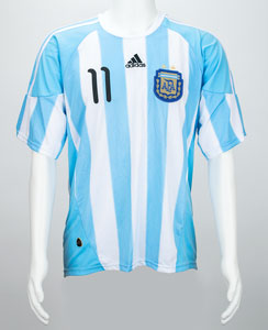 Lot #1052  Soccer: Carlos Tevez - Image 1