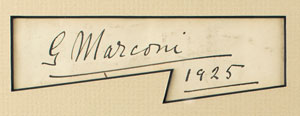 Lot #385 Guglielmo Marconi - Image 2