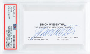 Lot #481 Simon Wiesenthal