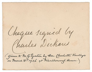 Lot #709 Charles Dickens - Image 2