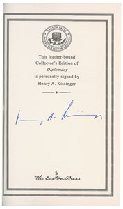Lot #379 Henry Kissinger