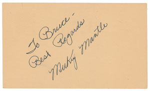 Lot #1025 Mickey Mantle