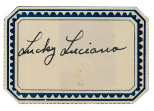 Lot #304 Lucky Luciano