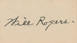 Lot #972 Will Rogers