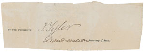 Lot #16 John Tyler and Daniel Webster