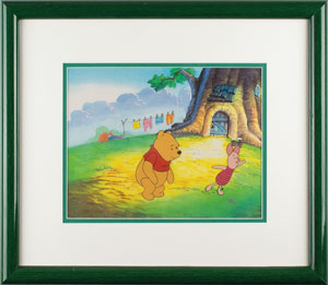 Lot #665 Winnie the Pooh and Piglet production cel from The New Adventures of Winnie the Pooh - Image 2