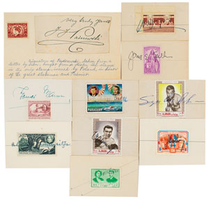 Lot #237  Signed Stamps